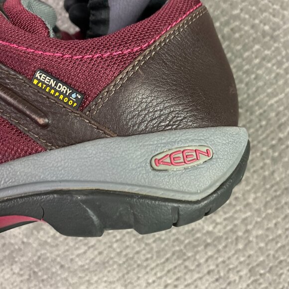 Keen Presidio Sport Mesh Waterproof Shoes Women's 9 Burgundy Hiking Outdoor - Picture 6 of 12